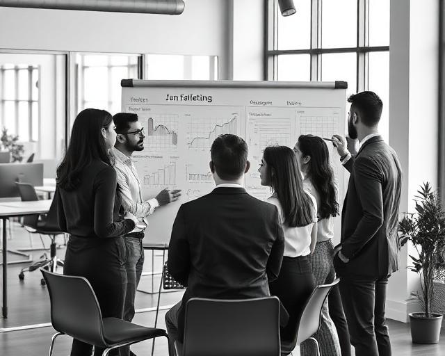 OptiWeb Solutions team strategizing campaign performance